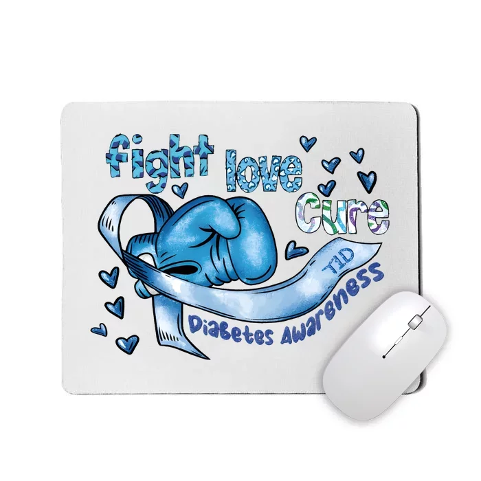 Fight Love Cure Diabetes Awareness Mousepad