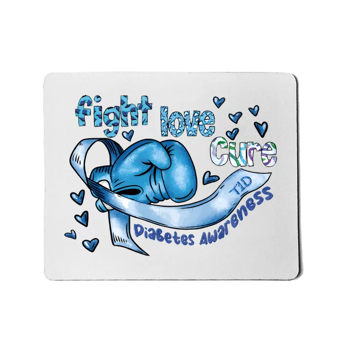 Fight Love Cure Diabetes Awareness Mousepad