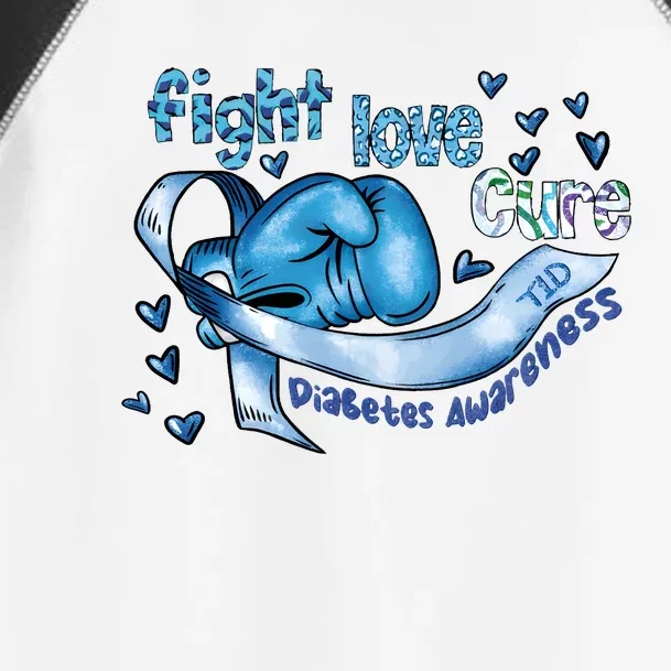 Fight Love Cure Diabetes Awareness Toddler Fine Jersey T-Shirt