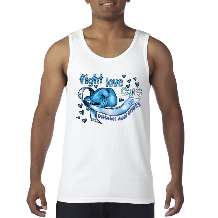 Fight Love Cure Diabetes Awareness Tank Top