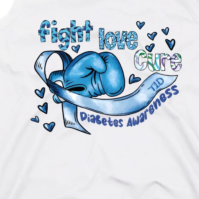 Fight Love Cure Diabetes Awareness Tank Top