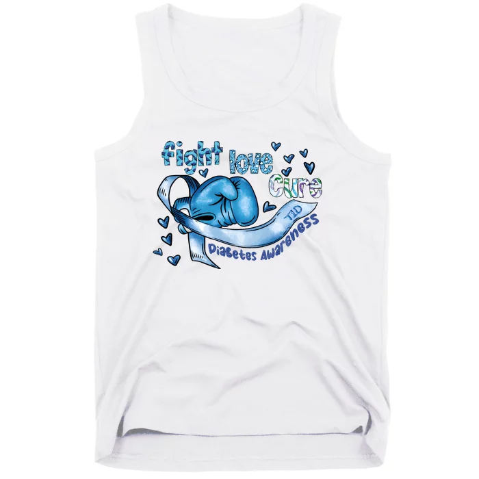 Fight Love Cure Diabetes Awareness Tank Top