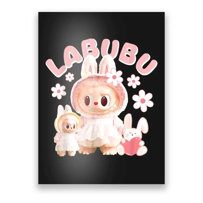 Funny Labubu Cute Labubu The Monsters Meme Poster