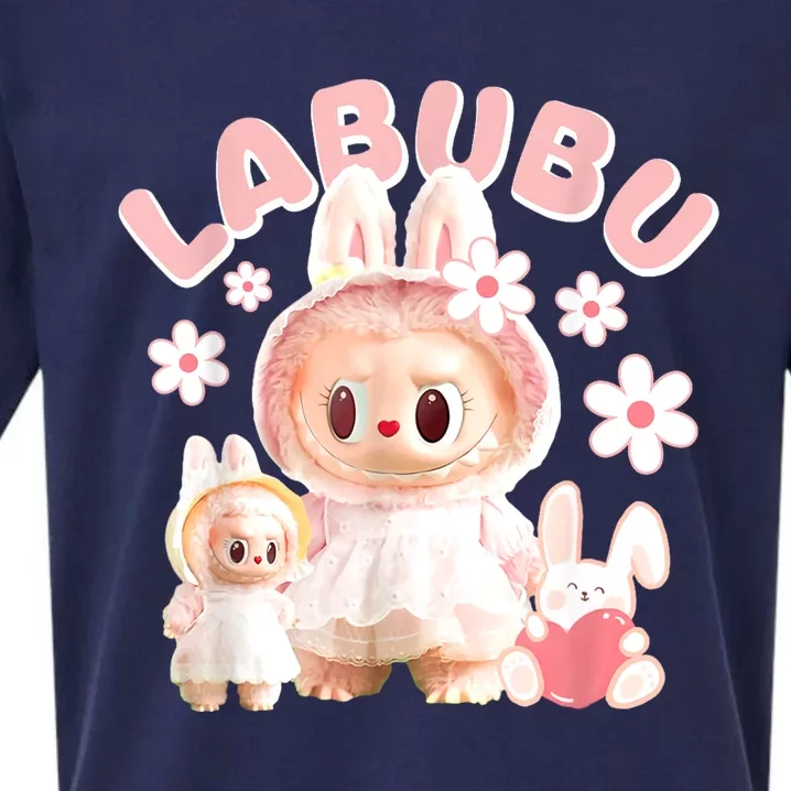 Funny Labubu Cute Labubu The Monsters Meme Sueded Cloud Jersey T-Shirt