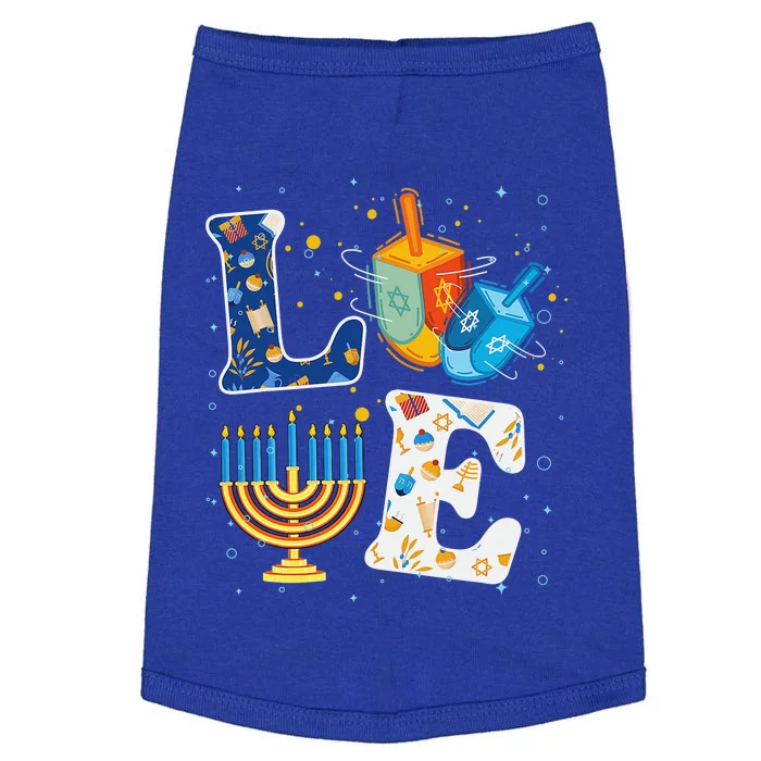 Funny LOVE Cute Hanukkah Dreidel Orah Chanukah Doggie Tank