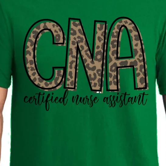 Funny Leopard Cna Happy Certified Nurse Assistant Week Funny Gift Pajama Set