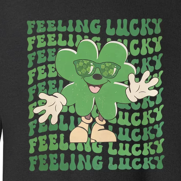 Feeling Lucky Cute Saint Patrick Day Gift Idea Toddler Sweatshirt