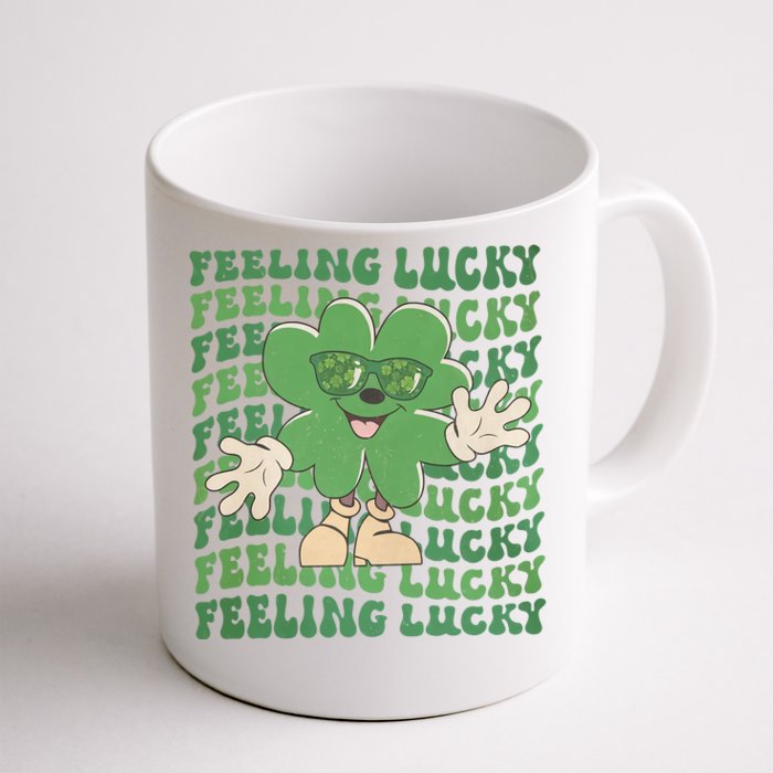 Feeling Lucky Cute Saint Patrick Day Gift Idea Front & Back Coffee Mug