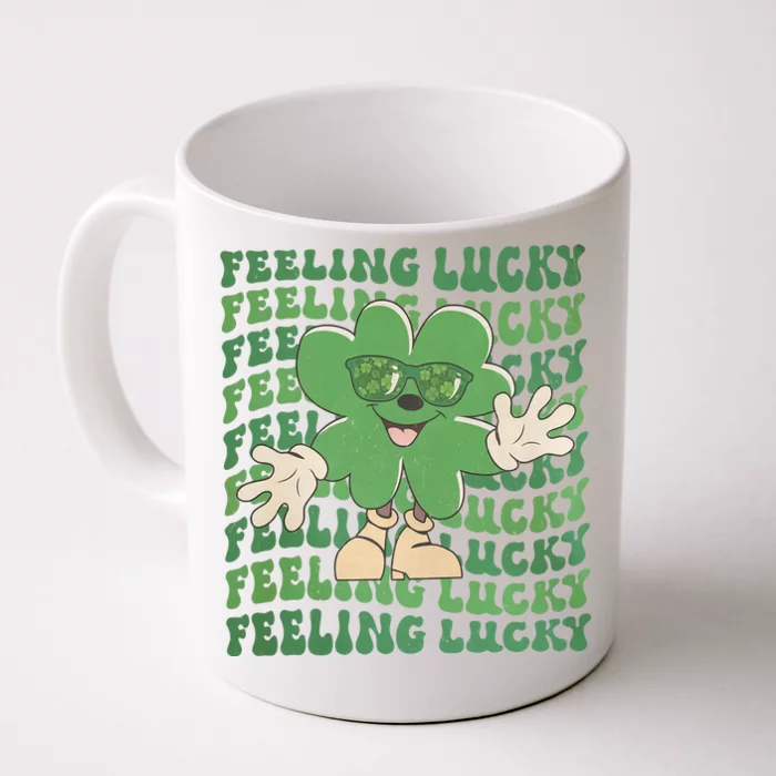 Feeling Lucky Cute Saint Patrick Day Gift Idea Front & Back Coffee Mug