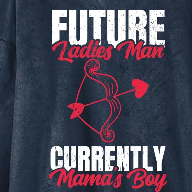 Future Ladies Currently Mama's For Valentines Day Funny Gift Hooded Wearable Blanket