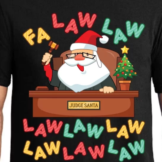 Funny Lawyer Christmas Santa Hat Fa Law Quote Holiday Funny Gift Pajama Set