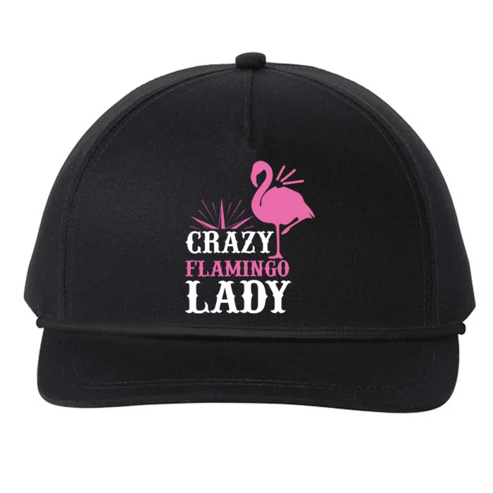 Flamingo Lady Cute Flamingo Art Flamingo Lover Snapback Five-Panel Rope Hat