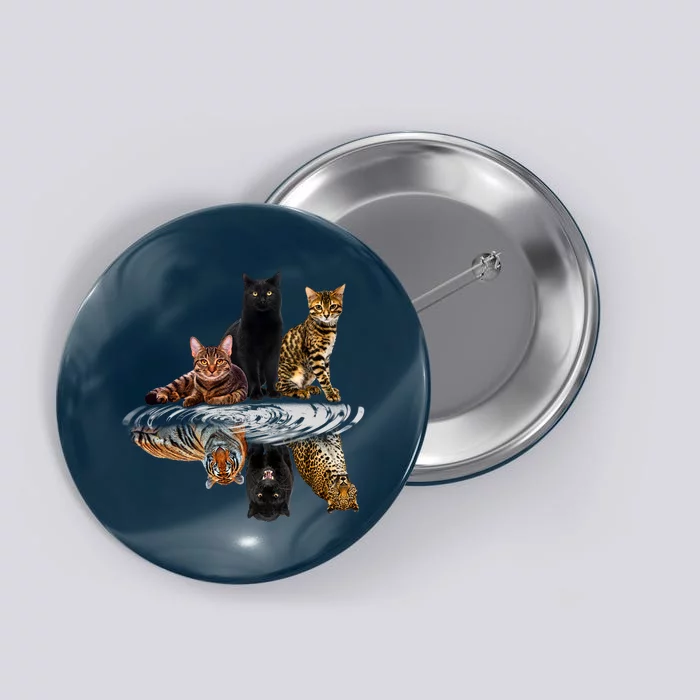 Funny Little Cats Big Cats Button