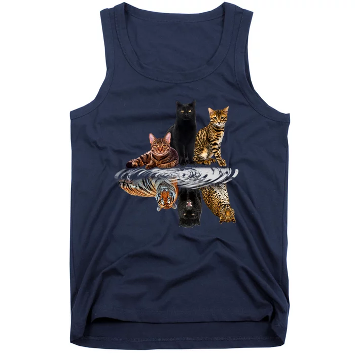 Funny Little Cats Big Cats Tank Top