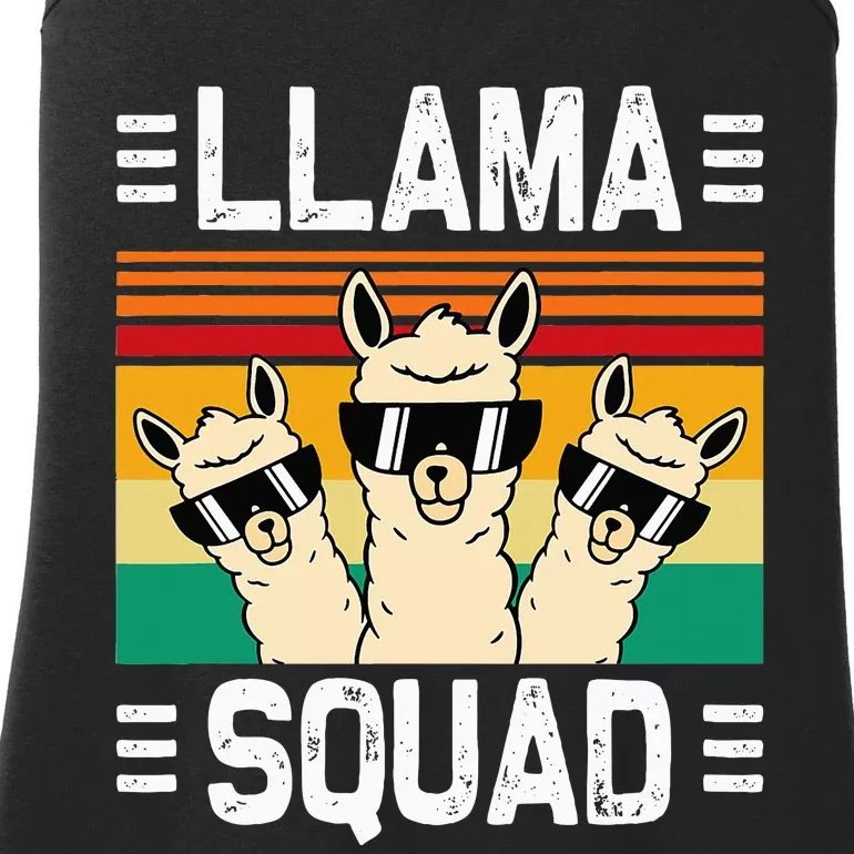 Funny Llama Cute Llama Alpaca Ladies Essential Tank