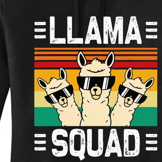 Funny Llama Cute Llama Alpaca Women's Pullover Hoodie