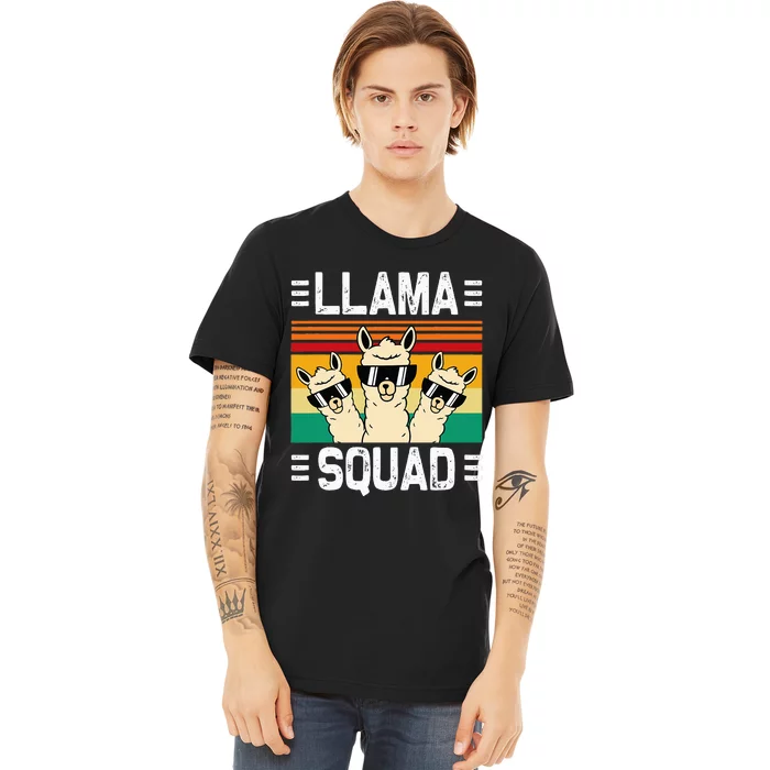 Funny Llama Cute Llama Alpaca Premium T-Shirt