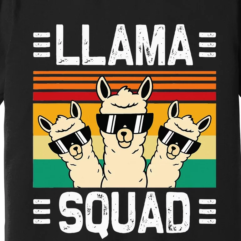 Funny Llama Cute Llama Alpaca Premium T-Shirt