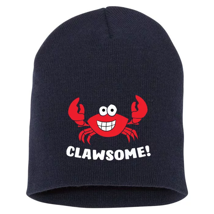 Funny Lobster Clawsome Sea Crab Cartoon Lobster Short Acrylic Beanie