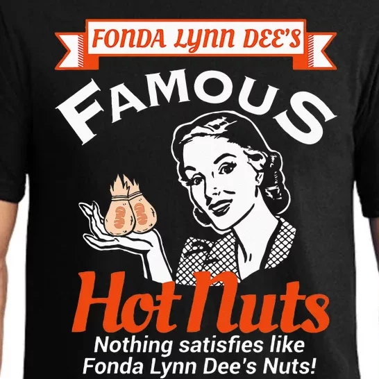 Fonda Lynn Dees Nuts Satisfies Funny Adult Humor Short Sleeve Pajama Set