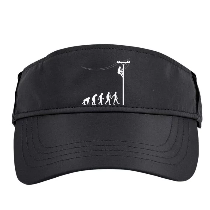 Funny Lineman Designs For Men Women Electrician Engineers Adult Drive Performance Visor