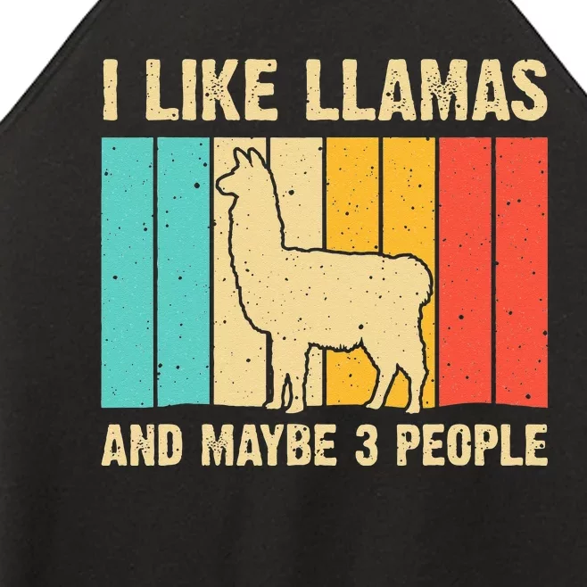 Funny Llama Design For Kids Men Women Alpaca Lover Farming Women’s Perfect Tri Rocker Tank