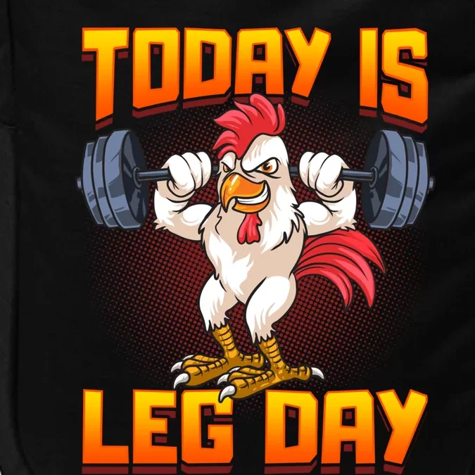 Funny Leg Day Chicken Legs Squats Gym Gift Impact Tech Backpack