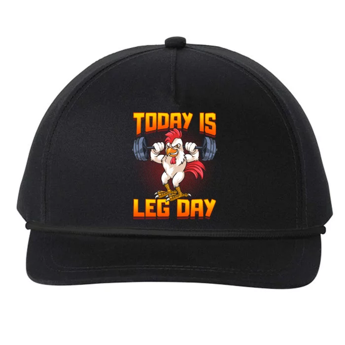 Funny Leg Day Chicken Legs Squats Gym Gift Snapback Five-Panel Rope Hat