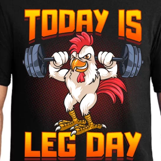 Funny Leg Day Chicken Legs Squats Gym Gift Pajama Set