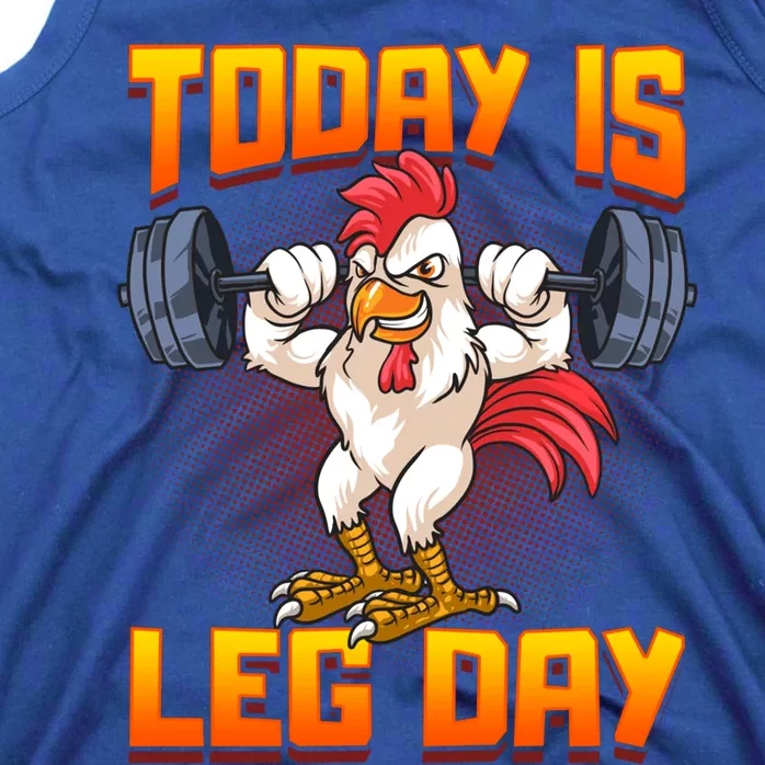 Funny Leg Day Chicken Legs Squats Gym Gift Tank Top