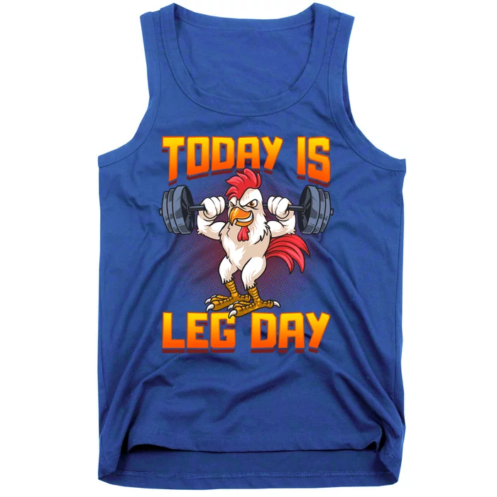 Funny Leg Day Chicken Legs Squats Gym Gift Tank Top