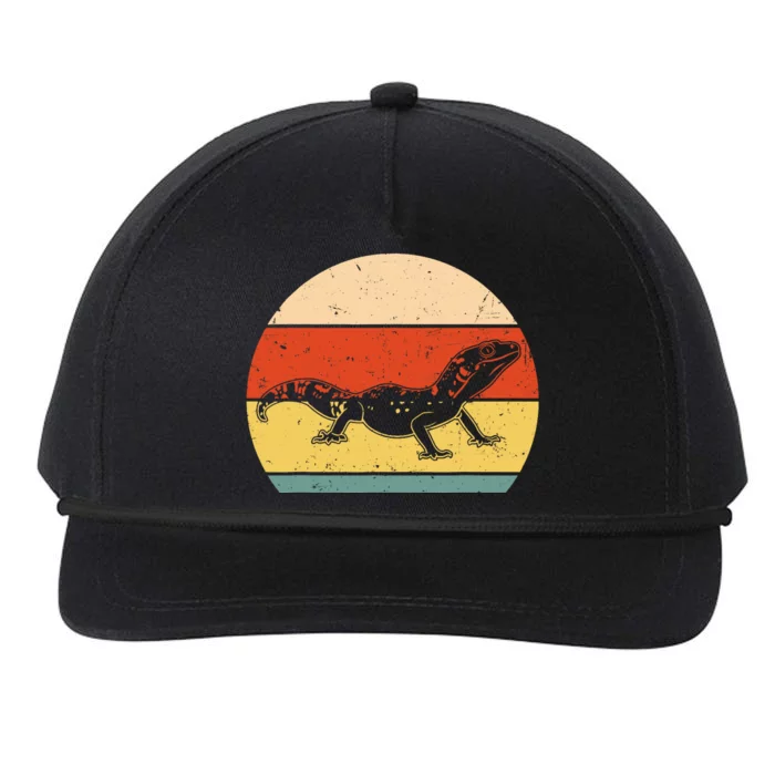 Funny Lizard Design For Leopard Gecko Zoo Animal Snapback Five-Panel Rope Hat