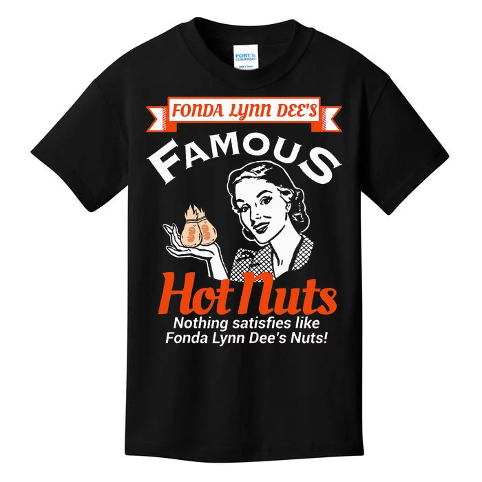 Fonda Lynn Dees Nuts Satisfies Funny Adult Humor Short Sleeve Kids T-Shirt