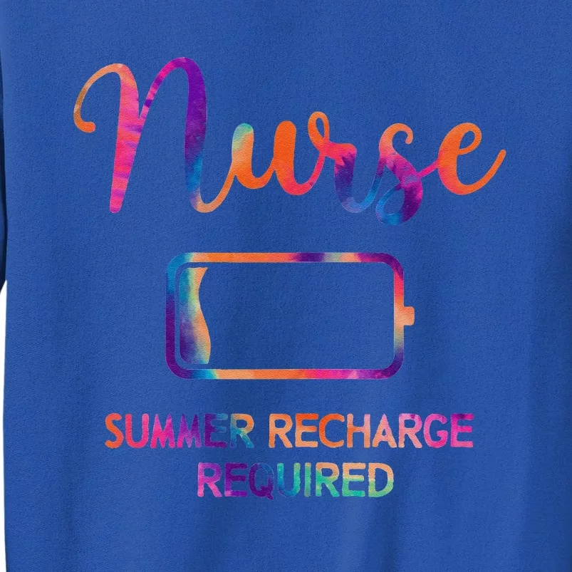 Funny Last Day Nurse Student Nurse Summer Recharge Required Sweatshirt