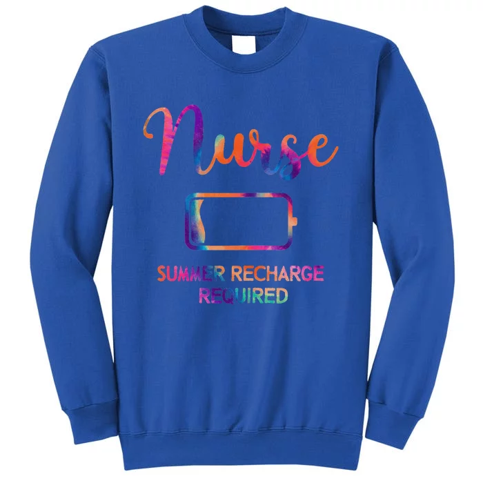 Funny Last Day Nurse Student Nurse Summer Recharge Required Sweatshirt