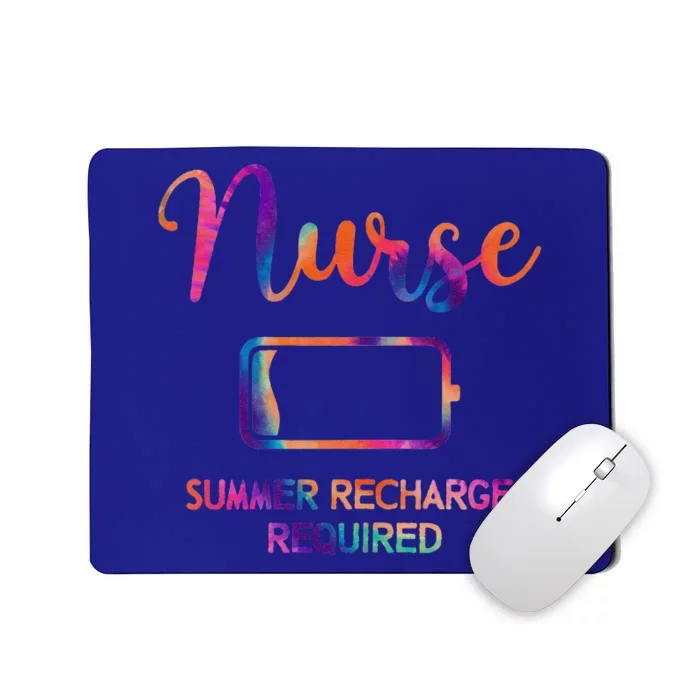 Funny Last Day Nurse Student Nurse Summer Recharge Required Mousepad