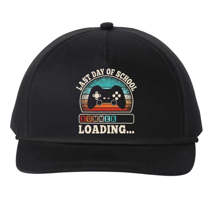 Funny Last Day Of School Gaming Teacher Student Snapback Five-Panel Rope Hat