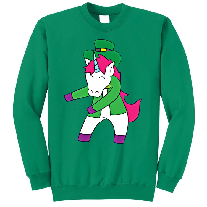 Flossing Leprechaun Design Irish Unicorn Gift Sweatshirt