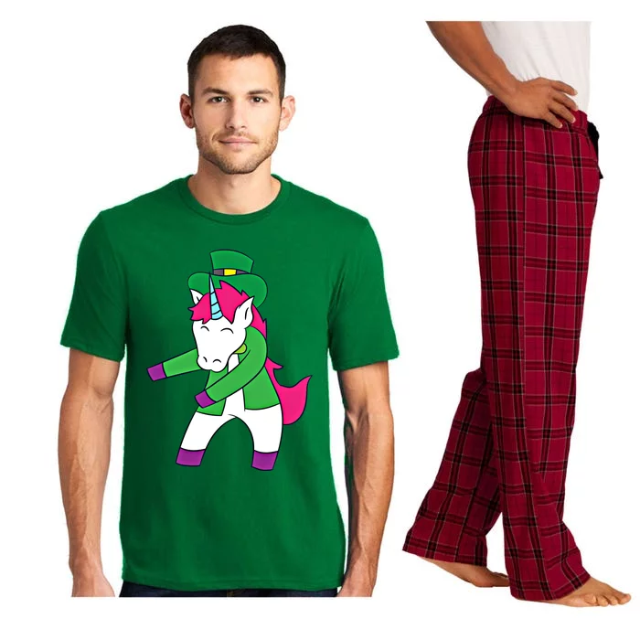 Flossing Leprechaun Design Irish Unicorn Gift Pajama Set