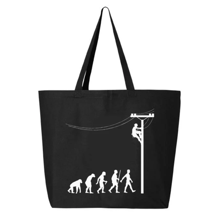 Funny Lineman Designs For Men Women Electrician Engineers 25L Jumbo Tote