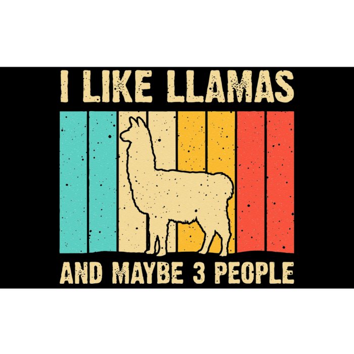 Funny Llama Design For Kids Men Women Alpaca Lover Farming Bumper Sticker