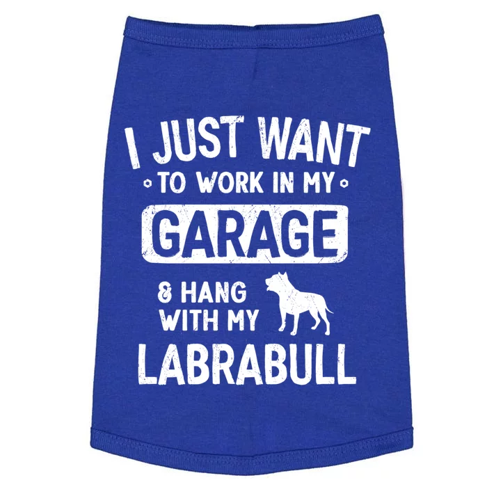 Funny Labrabull Dad Garage Hang With Great Gift Doggie Tank