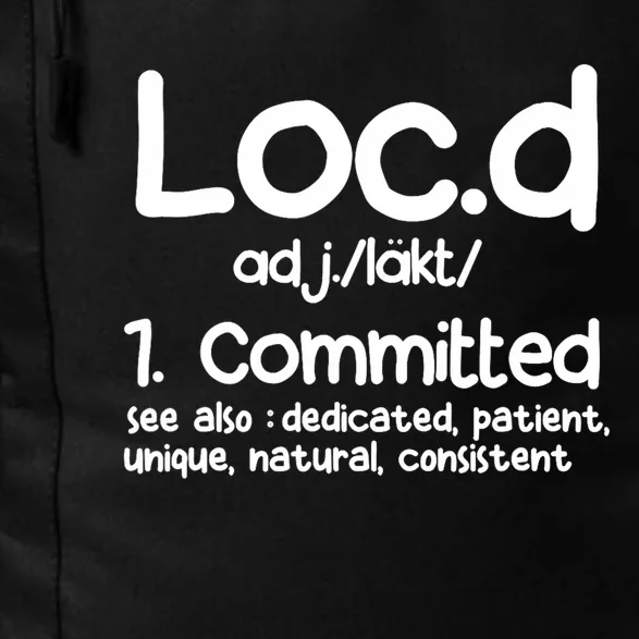 Funny LocD Definition Dreadlocks Black Daily Commute Backpack