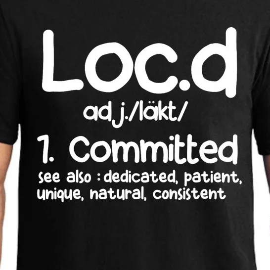 Funny LocD Definition Dreadlocks Black Pajama Set