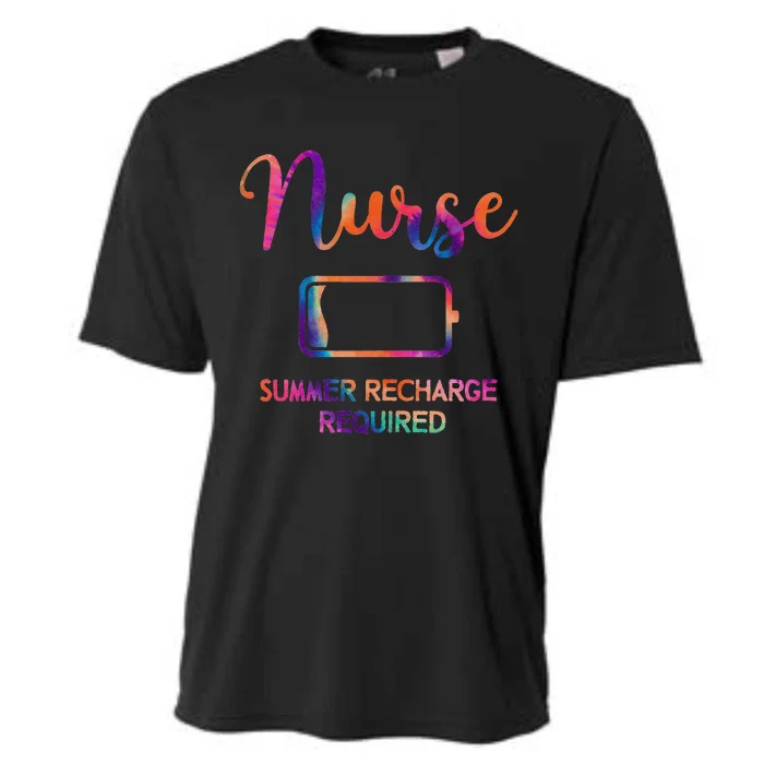 Funny Last Day Nurse Student Nurse Summer Recharge Required Cooling Performance Crew T-Shirt