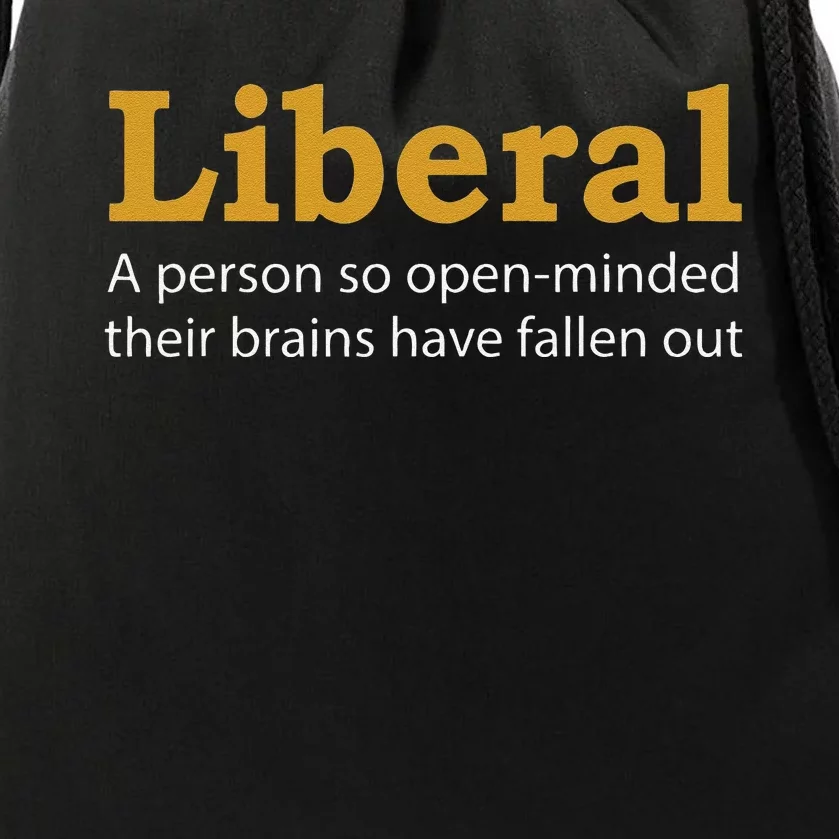 Funny Liberal Democratic Party Conservative Drawstring Bag