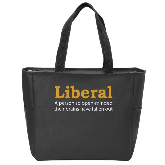 Funny Liberal Democratic Party Conservative Zip Tote Bag