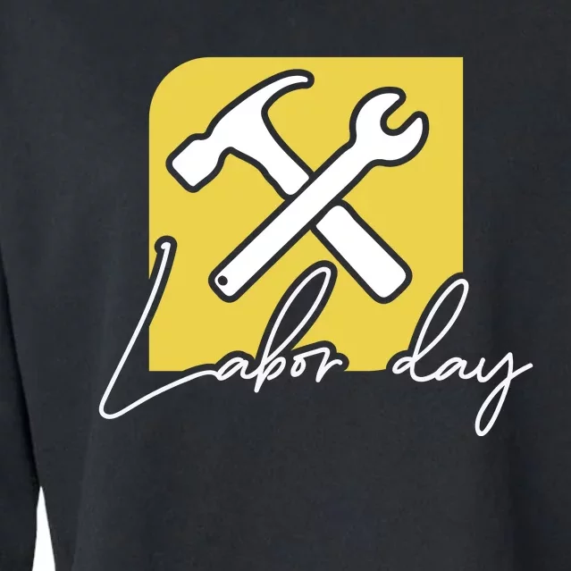 Funny Labor Day Gift Cropped Pullover Crew