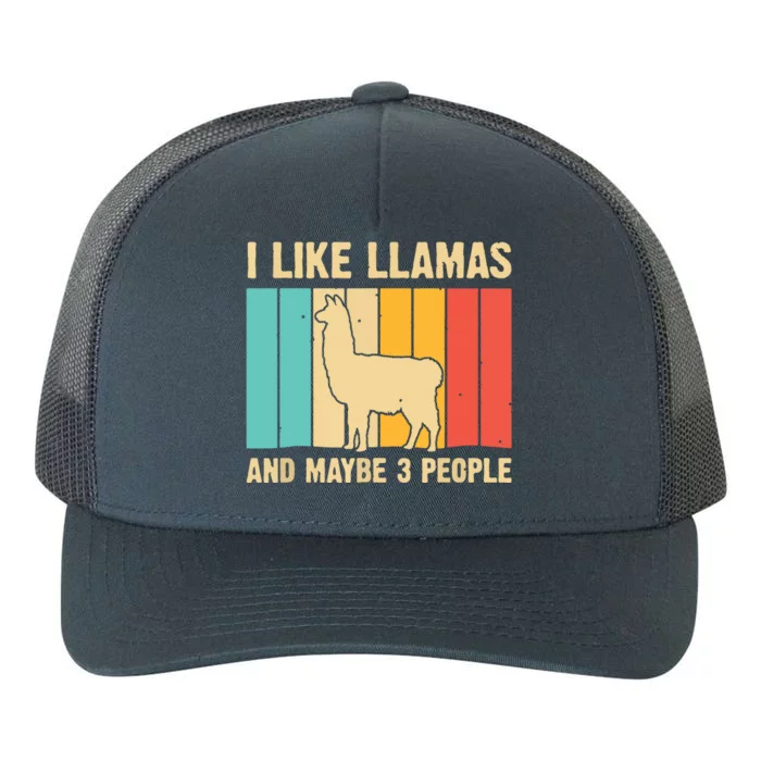 Funny Llama Design For Alpaca Lover Farming Yupoong Adult 5-Panel Trucker Hat