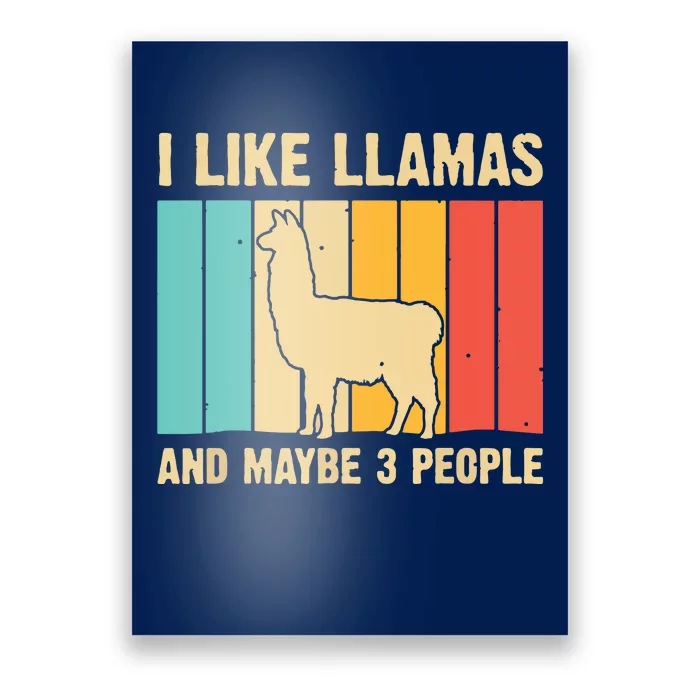 Funny Llama Design For Alpaca Lover Farming Poster